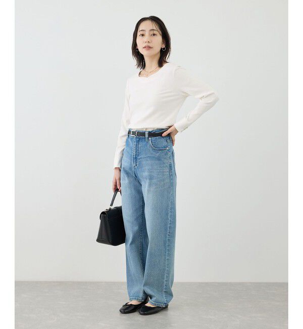 Rope&rsquo;Picnic「ハートネックリブジャケットインナー」|Tシャツ・カットソー|