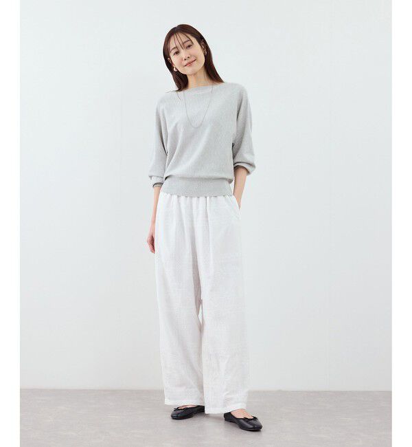 Rope&rsquo;Picnic「ラメ混アイレットドルマンニット」|ニット・セーター|