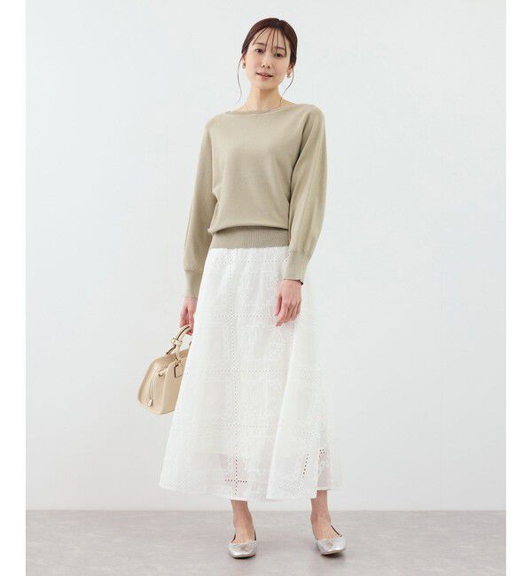 Rope&rsquo;Picnic「ラメ混アイレットドルマンニット」|ニット・セーター|