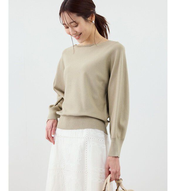 Rope&rsquo;Picnic「ラメ混アイレットドルマンニット」|ニット・セーター|