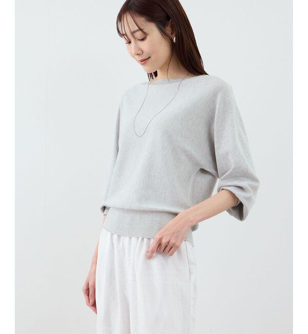 Rope&rsquo;Picnic「ラメ混アイレットドルマンニット」|ニット・セーター|