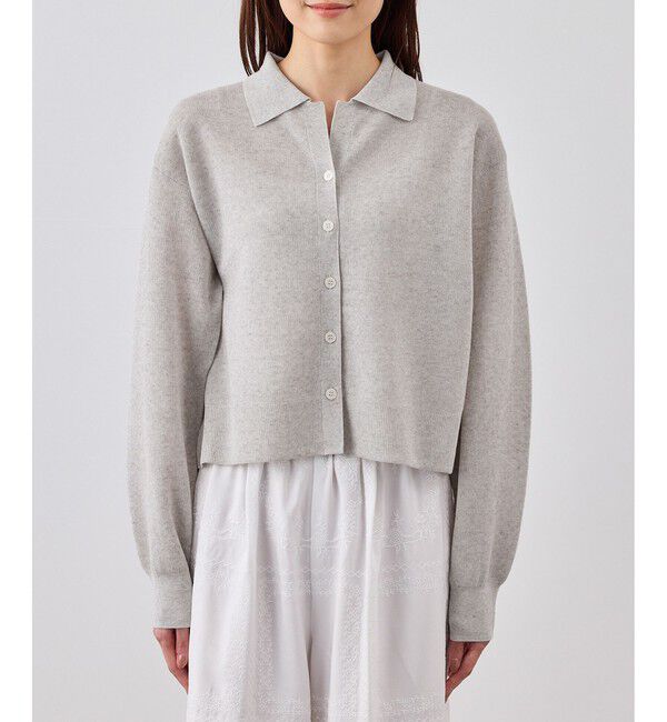 Rope&rsquo;Picnic「スポンジシアーポロカーディガン/イージーケア」|カーディガン|