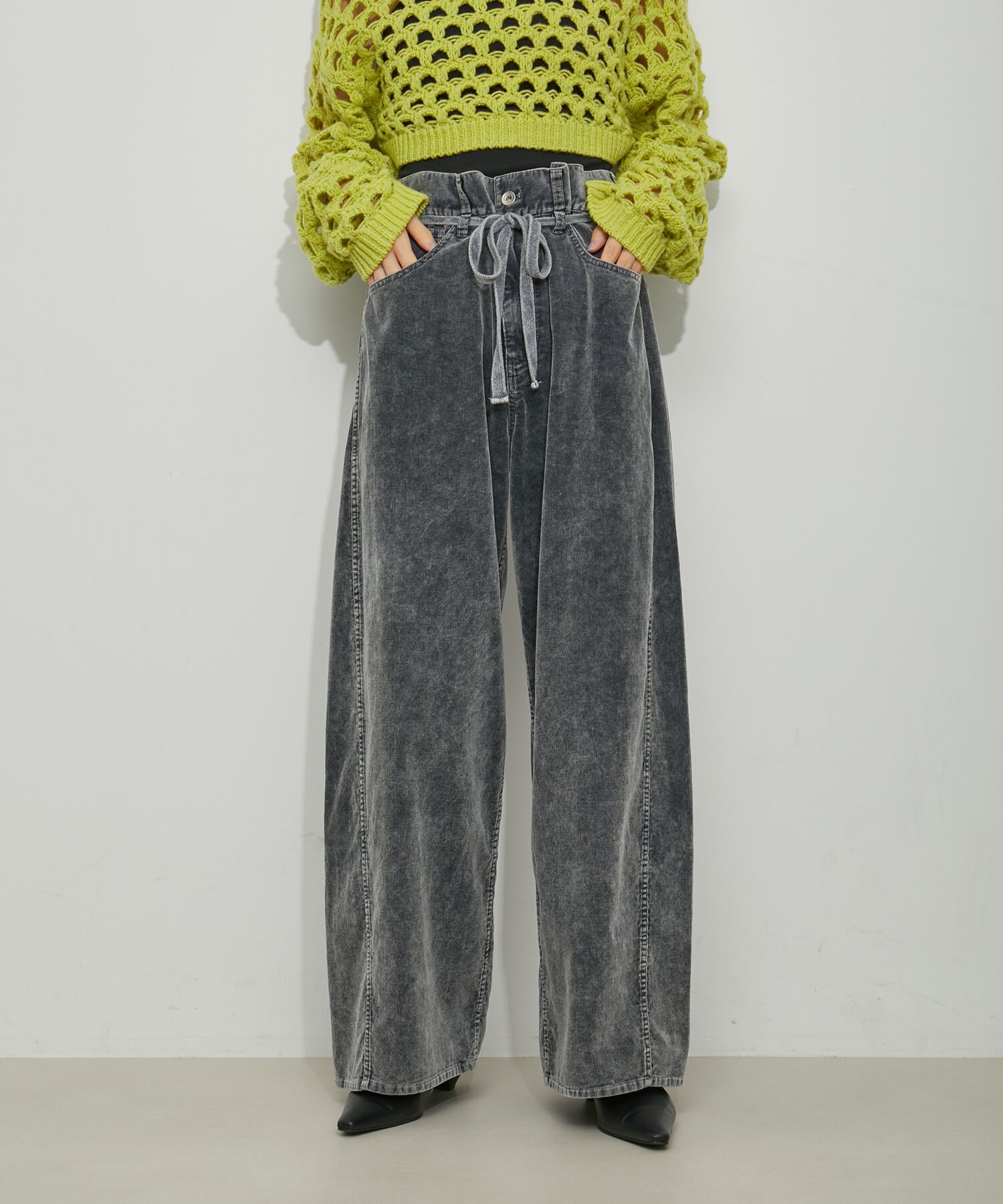 ADAM ET ROPE'「【一部WEB限定サイズ】ガーメントダイコーデュロイパンツ」|その他|チャコール(06)