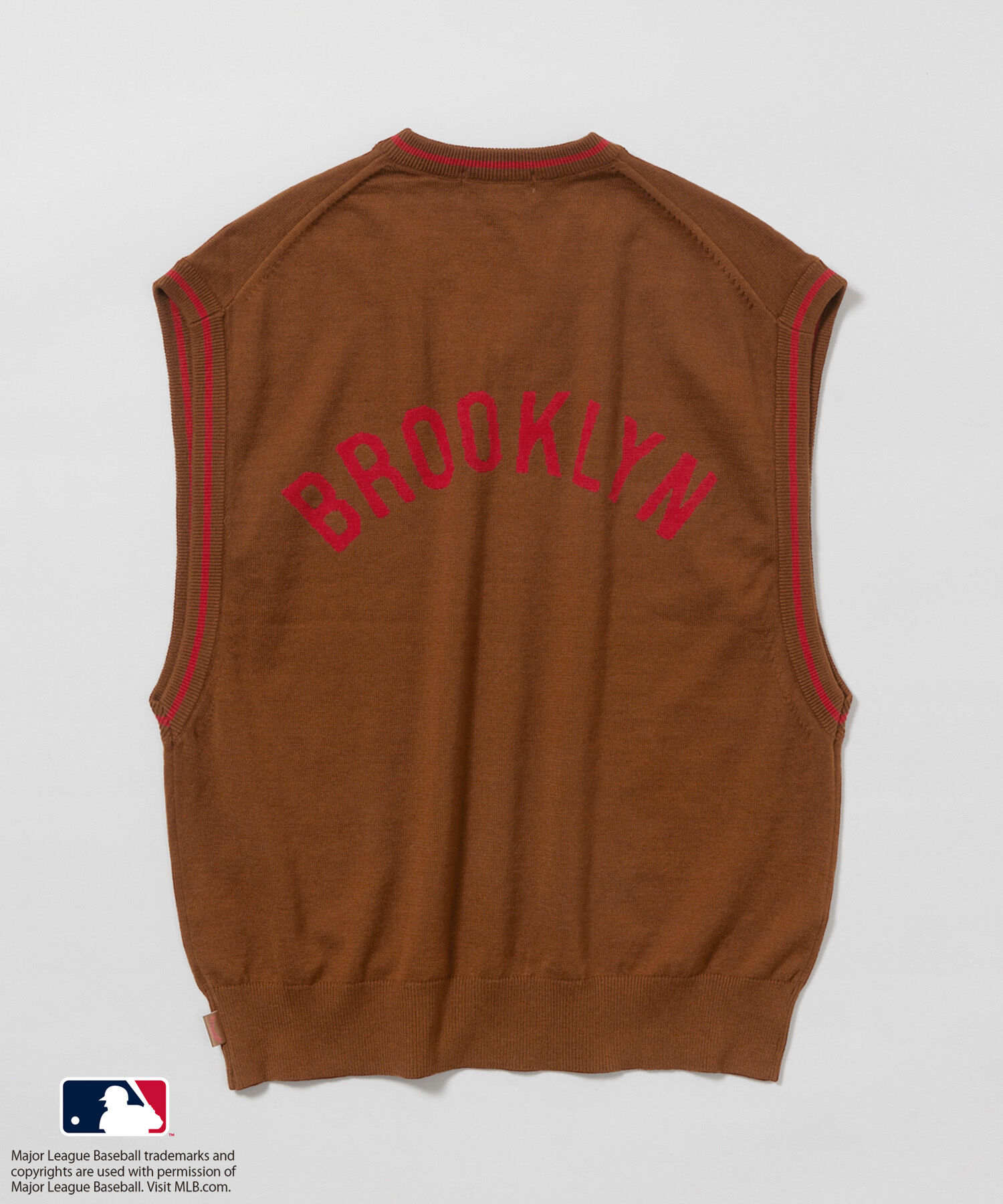 ADAM ET ROPE'「【MLB COLLECTION BY JUN】クラシックロゴニットベスト」|ベスト・ジレ|