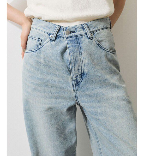 ADAM ET ROPE'「【WEB限定】ワイドストレートデニムパンツ」|デニム|