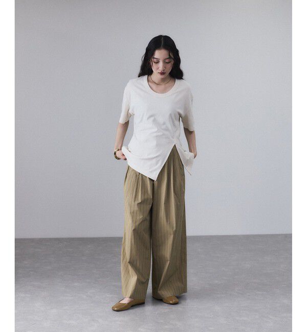 ADAM ET ROPE'「ラウンドフラットシューズ」|パンプス|