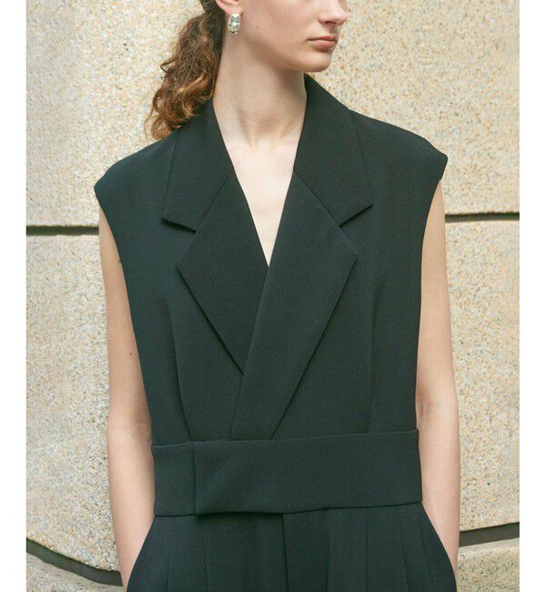 ADAM ET ROPE'「【EMOELLE】スリーブレスオールインワン カルゼ」|オールインワン|