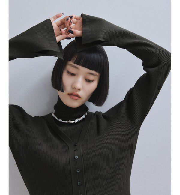 ADAM ET ROPE'「【WEB限定】エコベロVネックカーディガン」|カーディガン|