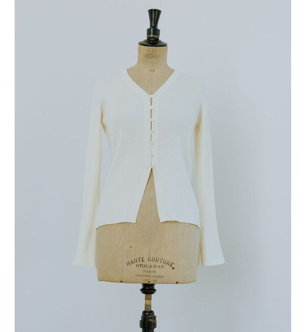 ADAM ET ROPE'「【WEB限定】エコベロVネックカーディガン」|カーディガン|