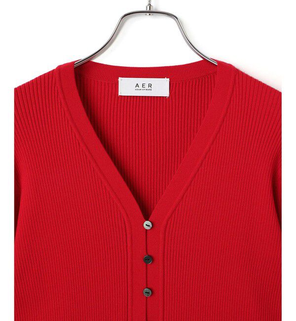 ADAM ET ROPE'「【WEB限定】エコベロVネックカーディガン」|カーディガン|