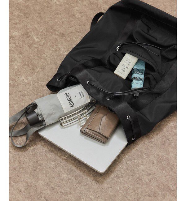 ADAM ET ROPE'「アウトポケットドロストリュック/撥水」|リュック|