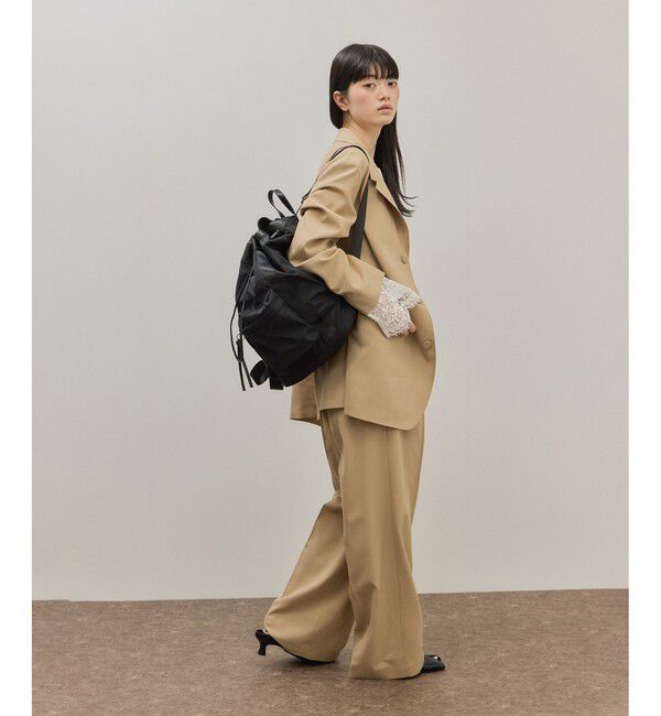 ADAM ET ROPE'「アウトポケットドロストリュック/撥水」|リュック|