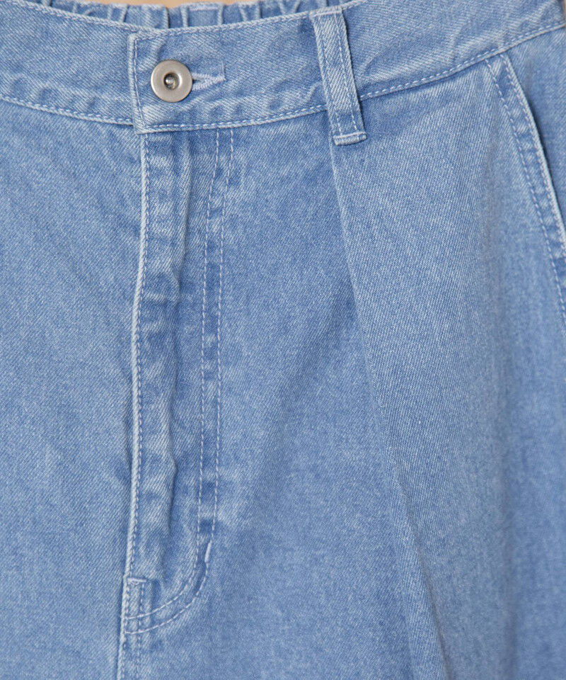  「デニムルーズテーパードパンツ」|デニム|