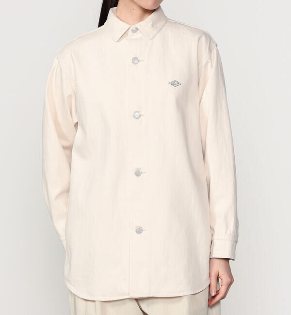 DANTON「DANTON | カツラギコットン ロングシャツジャケット WOMEN」|その他|ECRU