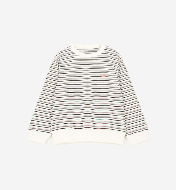 DANTON「DANTON | キッズ ボーダー 長袖スウェットTシャツ」|その他|ECRU系1