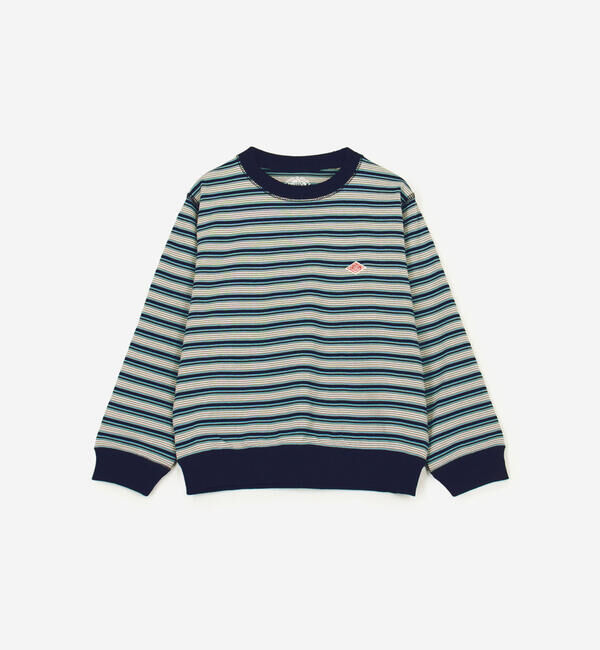 DANTON「DANTON | キッズ ボーダー 長袖スウェットTシャツ」|その他|BLUE系1