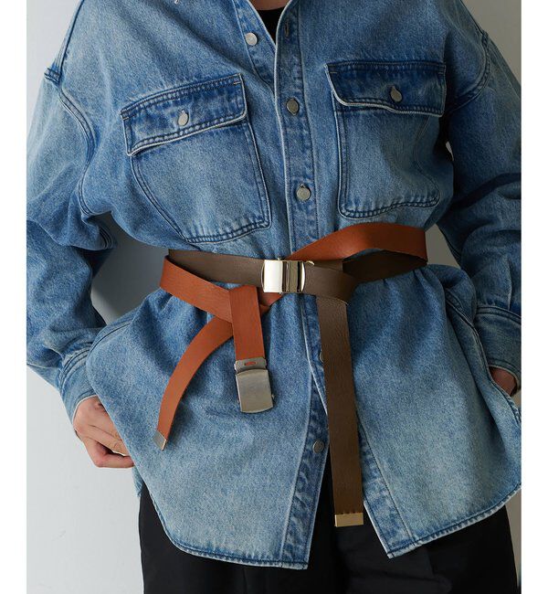 Hoaw.「【Hoaw.】レザーガチャベルト」|ベルト|