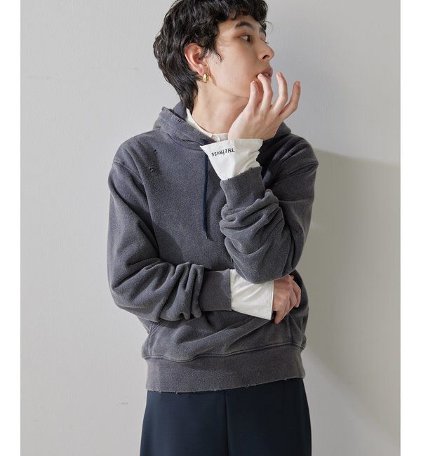  「ダメージフーディプルオーバー」|Tシャツ・カットソー|