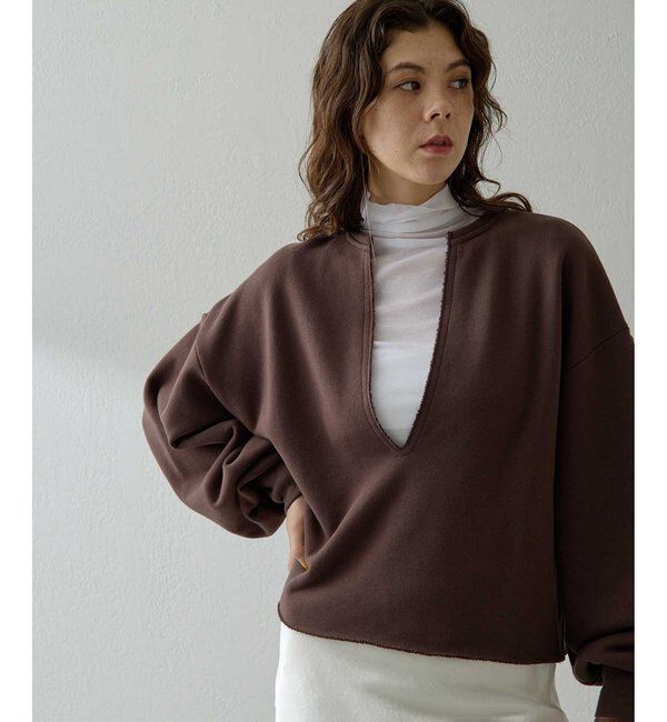  「スウェットVネックプルオーバー２」|Tシャツ・カットソー|