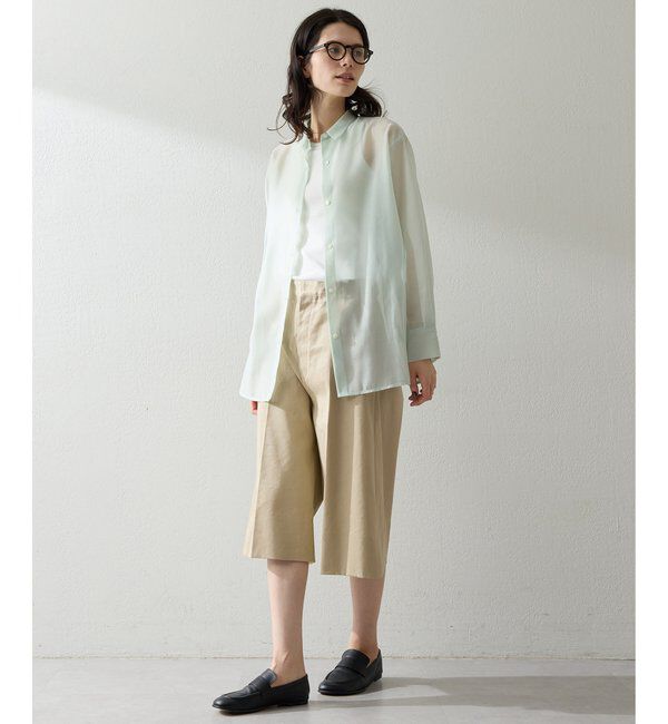 THE PAUSE「【THE PAUSE】シアーオーガンジーシャツ」|シャツ・ブラウス|