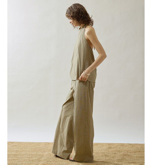 Drawing Numbers「【Drawing Numbers】オーガニックコットンチェックワイドパンツ」|チノ|