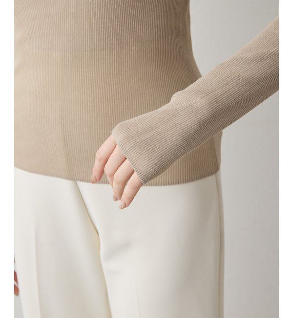  「シアーリブニットプルオーバー」|ニット・セーター|