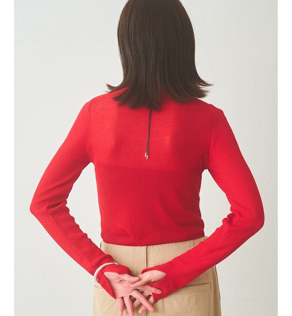  「シアーリブニットプルオーバー」|ニット・セーター|