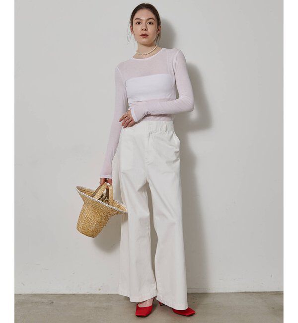  「シアーストレッチロンTEE」|Tシャツ・カットソー|