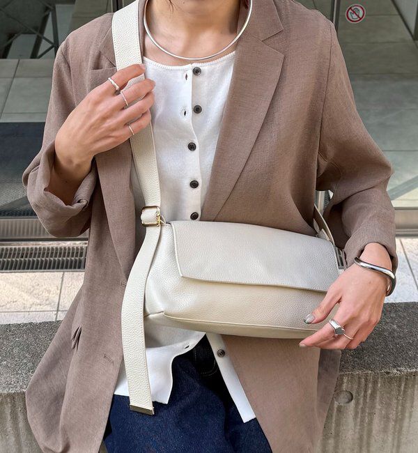  「【牛革/２WAY/500mlペットボトル収納可】シュリンクリンショルダーバッグ」|ショルダー・メッセンジャー|