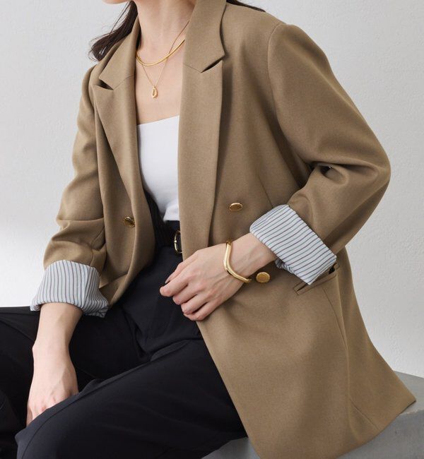  「ウールライクダブルジャケット」|デニムジャケット|