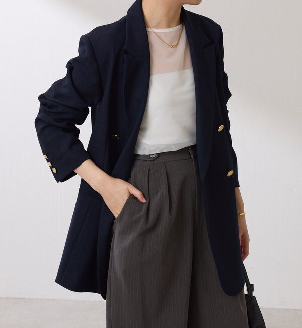  「ウールライクダブルジャケット」|デニムジャケット|