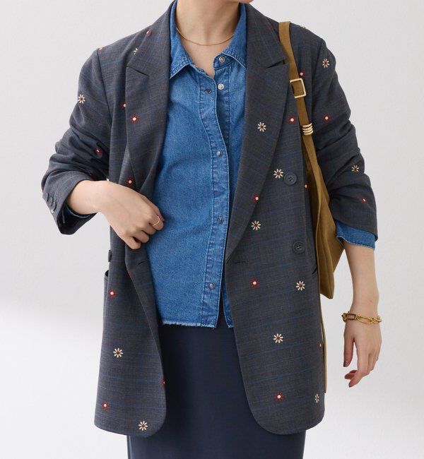  「ウールライクダブルジャケット」|デニムジャケット|