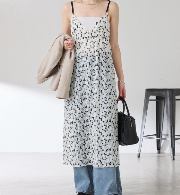 「【PROVOKE別注アイテム】プリントレースキャミワンピース」|ワンピース|