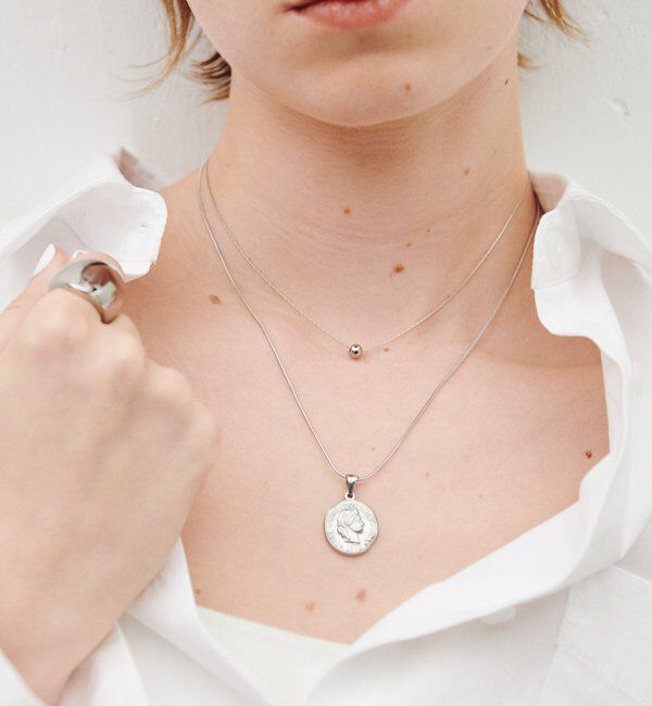  「【Sivelle./シヴェル】ステンレスコインネックレス」|リング|