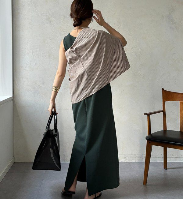  「【全骨格細見え】ブークレーダンボールタンクワンピース」|ワンピース|