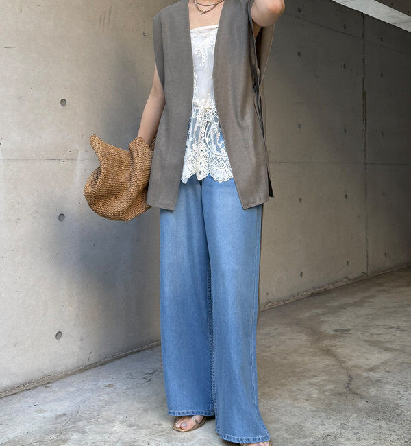  「リヨセルドロストワイドデニム」|デニム|