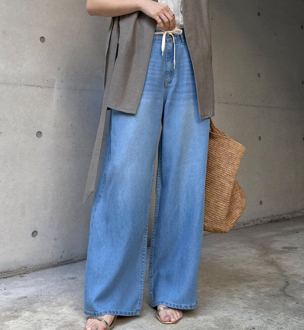  「リヨセルドロストワイドデニム」|デニム|