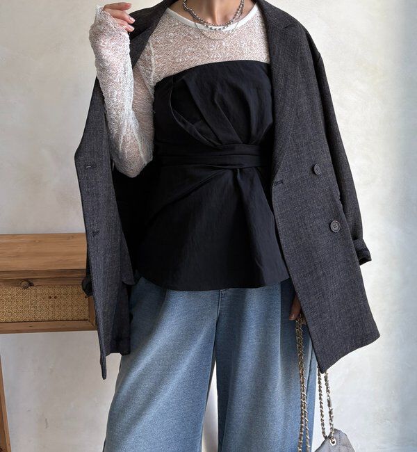  「アシメタックビスチェ」|シャツ・ブラウス|