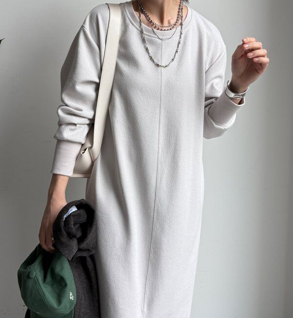  「ブークレーダンボールロングスリーブワンピース」|ワンピース|