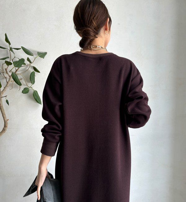  「ブークレーダンボールロングスリーブワンピース」|ワンピース|