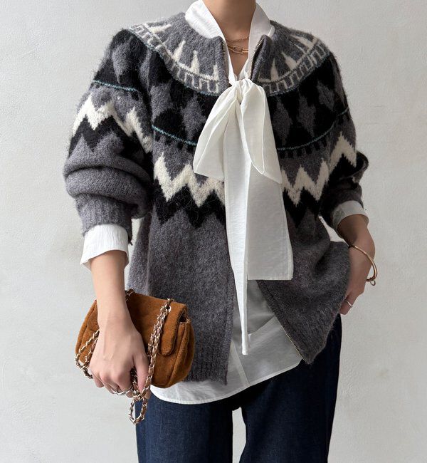  「棒タイ2WAYブラウス」|シャツ・ブラウス|