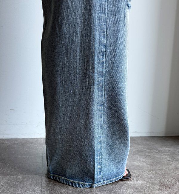  「ダメージワイドデニム」|デニム|