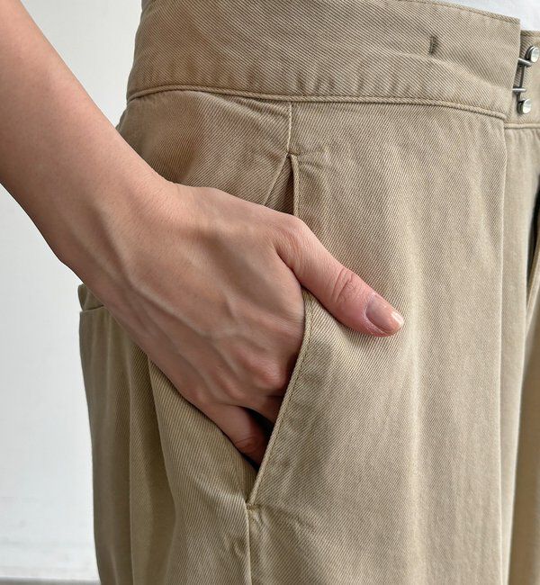  「フロントホックパンツ」|チノ|