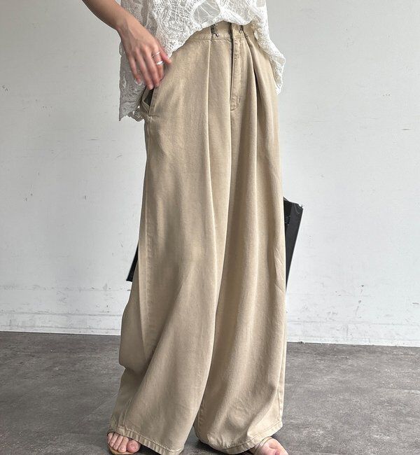  「フロントホックパンツ」|チノ|