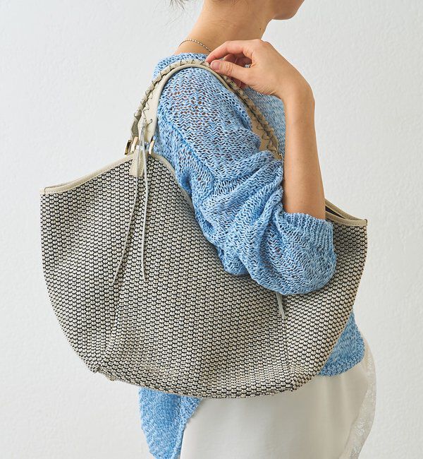  「【実用性抜群】CITY BASKET-tote2」|トートバッグ|アイボリー