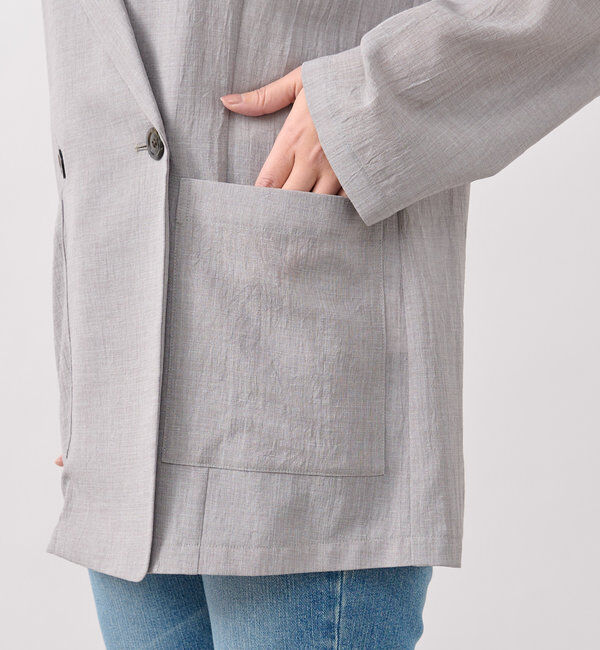  「予約【新色追加/ウォッシャブル】シアースラブオーバージャケット」|テーラードジャケット|