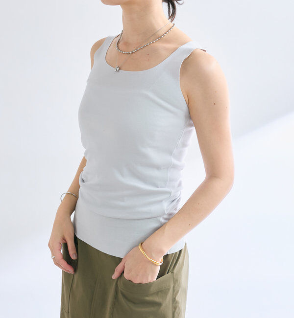  「【新色追加/RIVE DROITE 名品インナー】シームレスタンク」|キャミソール|