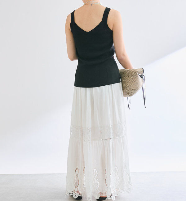  「【アンサンブル対応可】シルク混2wayニットキャミ」|ニット・セーター|