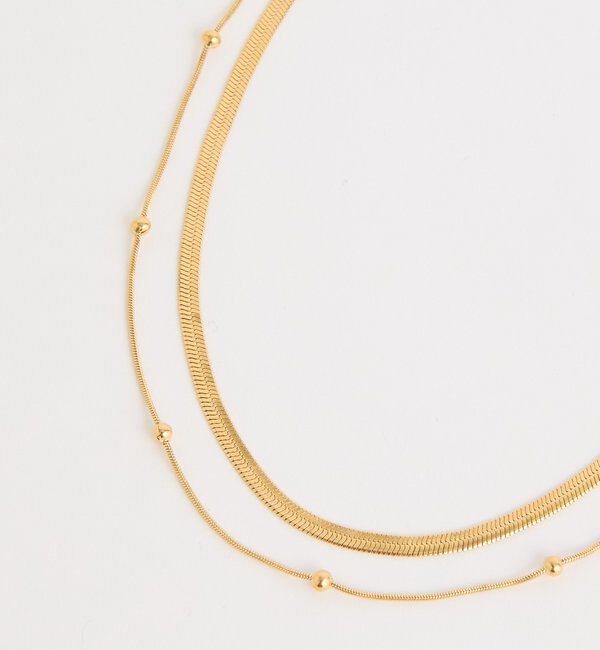  「【R.good(アールドットグッド)】レイヤードショートネックレス」|ブローチ・コサージュ|