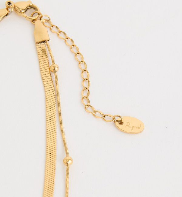  「【R.good(アールドットグッド)】レイヤードショートネックレス」|ブローチ・コサージュ|